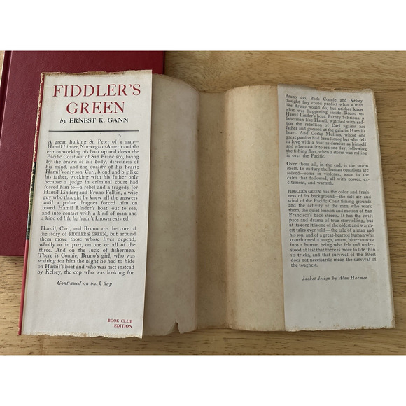 Fiddler's Green by Ernest K Gann HC/BC/DJ/1st Edition 1950 Book Novel Adventure - Picture 14 of 15
